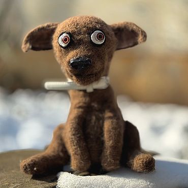 Куклы и игрушки ручной работы. Ярмарка Мастеров - ручная работа Собака испуганная (в шоке) из мема. Handmade.