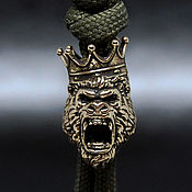 Материалы для творчества handmade. Livemaster - original item King Kong bead, for lanyard, suspension, paracord, keychain. Handmade.
