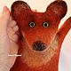 Felted doll glove 'of bibabo' Fox. Felted Toy. KravetsTatyana. My Livemaster. Фото №6
