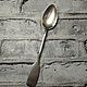 Silver teaspoon in Russian style, silver 84 test. Vintage kitchen utensils. Antikvarbuk. My Livemaster. Фото №5