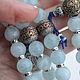 VIDEO Rosary of blue beryl, luxury prayer beads for meditation. Rosary. Jewerly for Happiness. My Livemaster. Фото №6