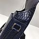 Men's bag, crocodile leather, in dark blue. Men\'s bag. SHOES&BAGS. My Livemaster. Фото №6