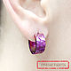 Titanium Purple Zipper Earrings. Earrings. Jewelry Laboratory Alter Ego. My Livemaster. Фото №6