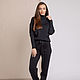 Black tracksuit with stand up collar, Tracksuits, Moscow,  Фото №1