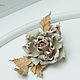 Brooch leather ROSE. Decoration leather. Brooches. lanssveta. My Livemaster. Фото №5