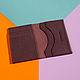 Cardholder Mini-wallet Hermes Burgundy. Cardholder. murzikcool. Online shopping on My Livemaster.  Фото №2
