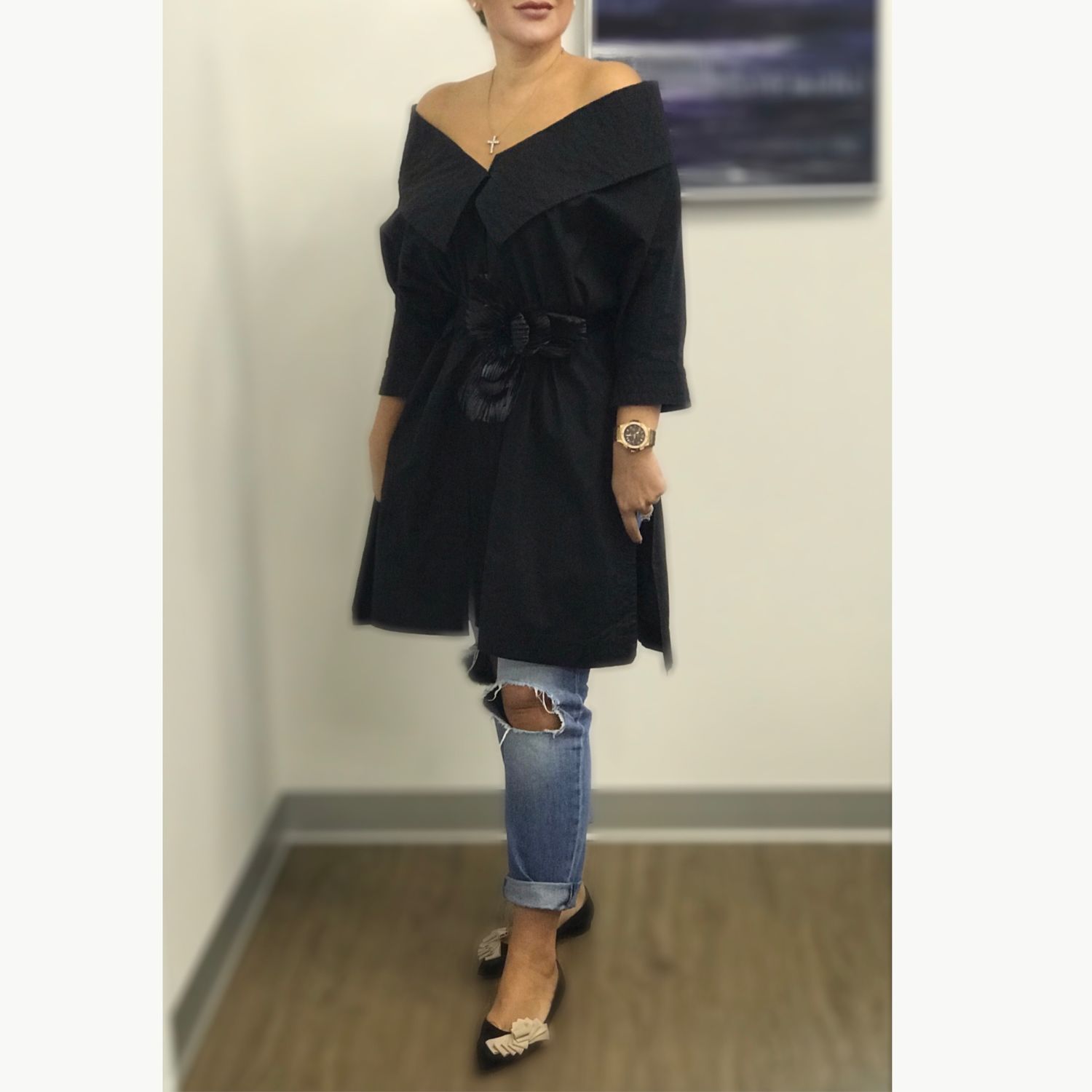 Блуза с большим воротником в интернет-магазине Ярмарка Мастеров по цене ...