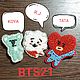 BTS 21st брошь из бисера, Брошь-булавка, Химки,  Фото №1
