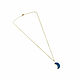 Blue pendant 'Month' of Druse Agate, pendant pendant on a chain. Pendants. Irina Moro. My Livemaster. Фото №5