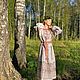 Платье с орнаментом, народное платье. Народные платья. Filiх - Лен Хлопок Лес. Ярмарка Мастеров.  Фото №4
