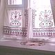 Linen curtains Rustic for refectory with cross-stitch, Curtains, Permian,  Фото №1