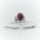 Ring: Garnet rhodolite of good transparency in a silver frame, Rings, Moscow,  Фото №1