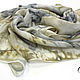 Silk scarf 'color Spray - silver beige' batik. Shawls1. studiya. My Livemaster. Фото №4