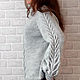  Свитер оверсайз вязаный женский с рисунком колоски. Свитеры. Sweater Star Вязание на заказ.. Ярмарка Мастеров.  Фото №7