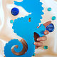 Seahorse - panels - housekeeper (spot painting). Housekeeper. Painting points - Housing. Online shopping on My Livemaster.  Фото №2
