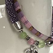 Украшения handmade. Livemaster - original item A bracelet made of beads: Bracelet braided bead.. Handmade.