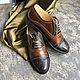 Men's shoes 'Oxford' korich / chocolate black sole. Oxfords. Hitarov (Hitarov). My Livemaster. Фото №5