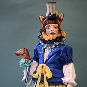 Куклы и игрушки handmade. Livemaster - original item Teddy doll fox Amelia.. Handmade.
