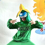 Одежда ручной работы. Ярмарка Мастеров - ручная работа Among As Green Suit Among Us with Banana video. Handmade.