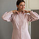 Vestido de lino rosa con cuello alto. Dresses. molinialife. Ярмарка Мастеров.  Фото №6