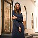 Order Jersey dress ' blue-Gray melange'. Alexandra Maiskaya. Livemaster. . Dresses Фото №3
