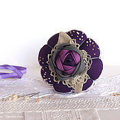 Для дома и интерьера handmade. Livemaster - original item Rose. Interior decoration, needle box, lilac, purple. Handmade.