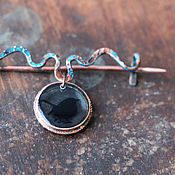 Украшения handmade. Livemaster - original item Pin brooch: made of copper 