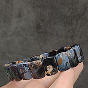 Украшения handmade. Livemaster - original item Bracelet made of natural petersite ( pietersite ). Handmade.
