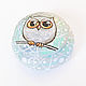 Round box "Winter owl". Box. EVAG. My Livemaster. Фото №4