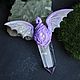 Кулон с горных хрусталем "Mystical wings", Подвеска, Москва,  Фото №1
