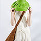 Sombrero de rafia verde brillante / Lima. Hats1. lizaprior. Ярмарка Мастеров.  Фото №4