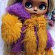 "Горчично-лавандовый" комплект для Блайз. Blythe. Одежда для кукол. TashaDollOutfits. Ярмарка Мастеров.  Фото №6