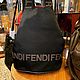 Винтаж: Сумка с логотипом FENDI из черного нейлона. Сделано в Италии. Сумки винтажные. Chic bags. Интернет-магазин Ярмарка Мастеров.  Фото №2