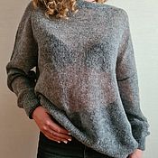 Одежда handmade. Livemaster - original item Knitted jumper in grey. Handmade.