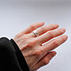Фактурное кольцо из серебра. Кольца. Mono Ring. Ярмарка Мастеров.  Фото №4