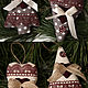 Christmas tree textile decorations .Set of 2 pcs. Christmas decorations. Boutique  OCEANOFLOVE (oceanoflove). My Livemaster. Фото №5