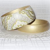 Украшения handmade. Livemaster - original item Gold bracelets made of wood set of Golden luxury East, Eastern. Handmade.