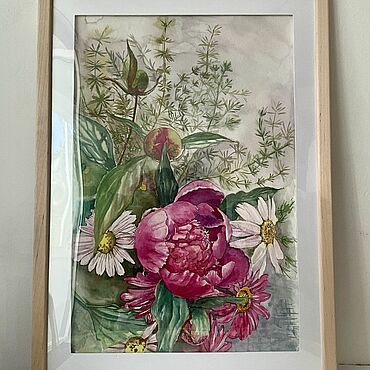 Картины и панно ручной работы. Ярмарка Мастеров - ручная работа Летний букет. Handmade.