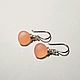 Pendientes de plata y rosa calcedonia. Earrings. Lepushkin larchik. Online shopping on My Livemaster.  Фото №2