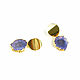 Quartz earrings, purple stud earrings with large stones. Earrings. Irina Moro. My Livemaster. Фото №6