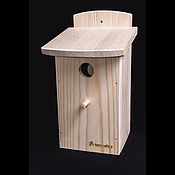 Дача и сад handmade. Livemaster - original item Wooden birdhouse, Chickadee nesting box. Handmade.