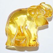 Для дома и интерьера handmade. Livemaster - original item Elephant carved from natural amber.. Handmade.