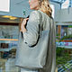 Genuine leather bag shopper gray (leather bag for women). Classic Bag. migotobags. Online shopping on My Livemaster.  Фото №2