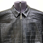 Мужская одежда handmade. Livemaster - original item Men`s jacket made of genuine crocodile leather and calfskin.. Handmade.