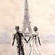 Картина "Влюбленный Париж..Полет над облаками"(пастель). Pictures. Picture&miniature lacquer painting. My Livemaster. Фото №6