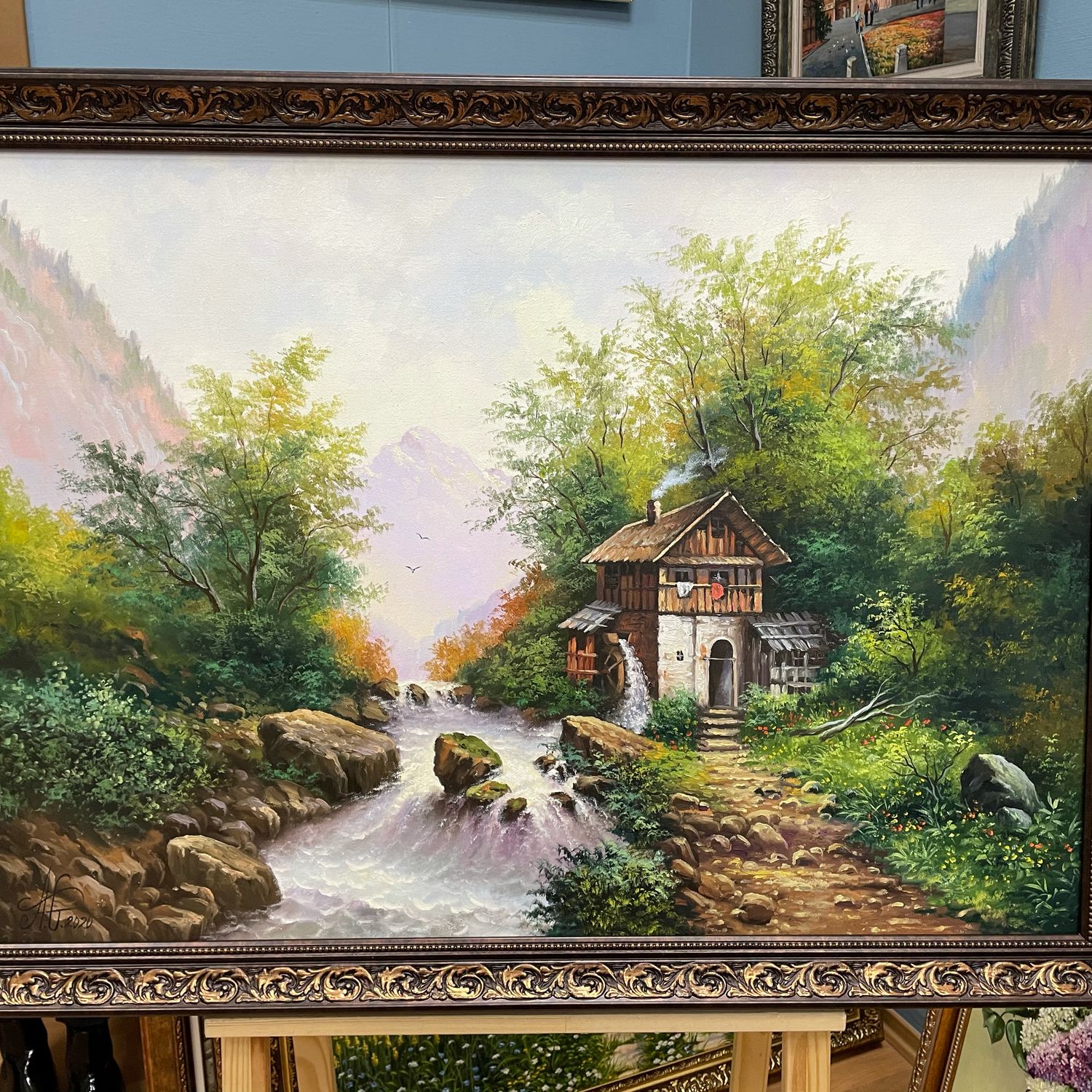 Картина : «Мельница» 70х100 в интернет-магазине Ярмарка Мастеров по ...