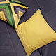 Pillows:Pillow decor (basic tone yellow) in Patchwork style. Pillow. IRIS Tekstil & Vyshivka. My Livemaster. Фото №6