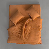 Детское постельное белье из муслина, цвет песочный