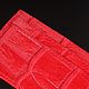 Картхолдер из натуральной кожи крокодила IMA0135R4. Картхолдер. CrocShop товары из экзотической кожи. Ярмарка Мастеров.  Фото №5