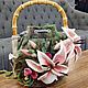 Handbag felted bag 'Basket of lilies'. Bucketbag. wool gifts. My Livemaster. Фото №5